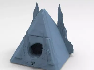 Tutankhamun raided pyramid  3D model