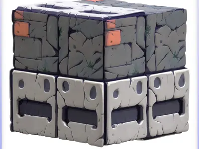  Stylized Wall Seamless Texture Texture 8