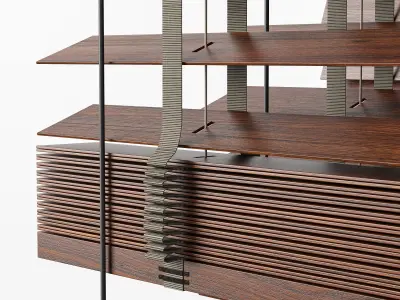 Wooden Blinds Set 11 3D model