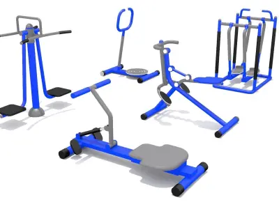 Kid Play Fitness Low-poly 3D model shop
