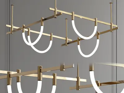 AUROOM 1 aurooom chandelier 3D model