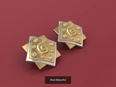 Designer Stud Collection Printable Lightweight 3D Model Pack