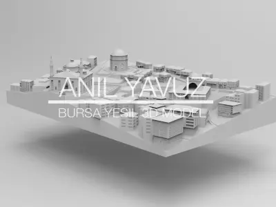 Bursa Yesil District 3D Model - Bursa Yesil Mahallesi 3B Model 3D print model