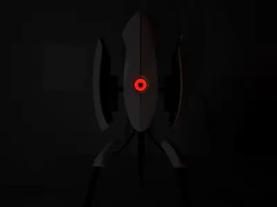 Portal Turret 3D model 3D model