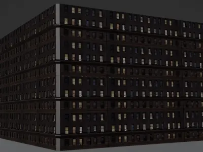 Building 10 Low-poly 3D model buy