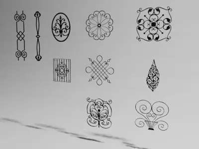 Wrought iron 3D model
