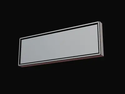 Fire Exit Sign Low-poly 3D model