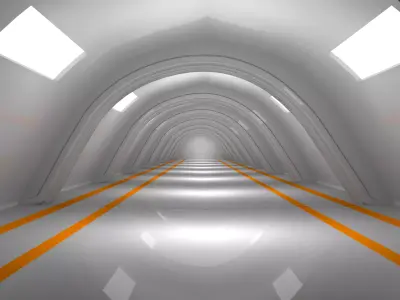 Sci Fi interior Low-poly 3D model get