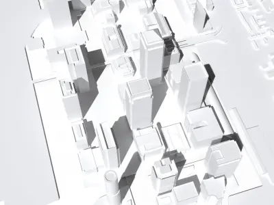 Canary Wharf London England 3D print model