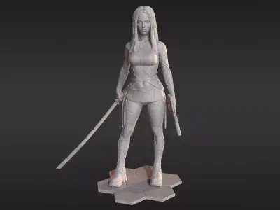 Killer girl 3D print model