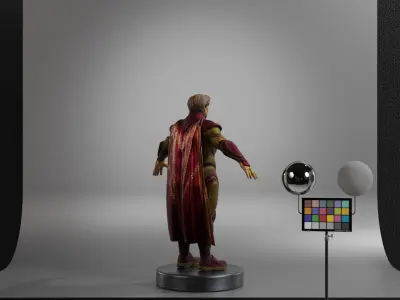 Adam Warlock Low-poly 3D model