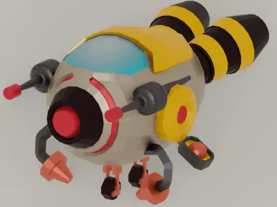 Space Ships Packs Low Poly Low-poly 3D model