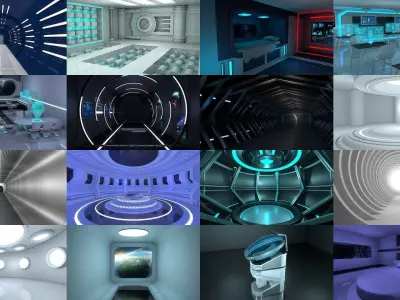 75 Sci Fi Models 3D Model Pack