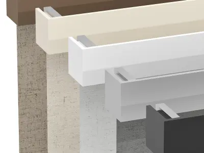 Roller Blinds Set 02 3D model