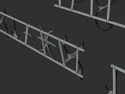 Sci-Fi Neon Signs  Low-poly 3D model