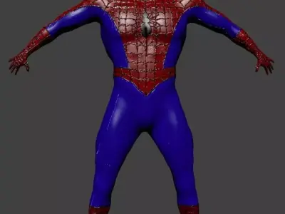 Spider-man Model spider man Low-poly 3D model