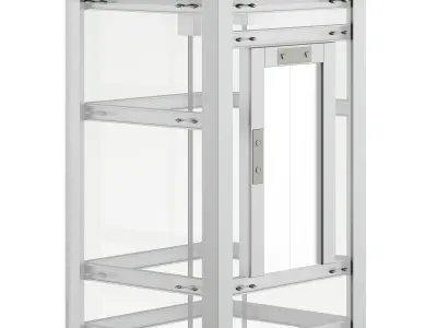 Glass Elevator 3D Model 3D model