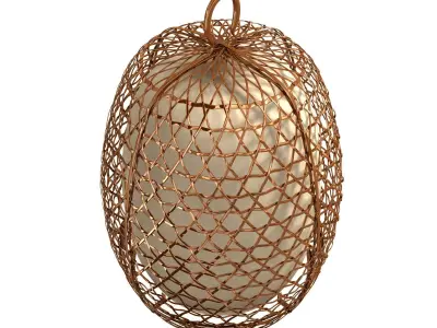 Alexander Lamont woven orb lantern large 3D model