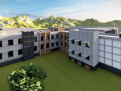 School-University- High School 3D model