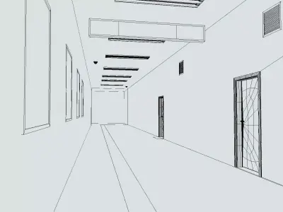 The Exit 8  Low-poly 3D model