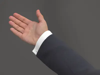  Male Arm Beckon Animated Rigged for Maya 