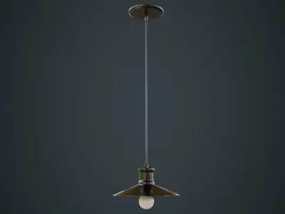 Hanging Lamp 4A Low-poly 3D model