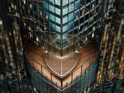 Burj Khalifa - lighting setup 3D model