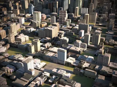City 26 Low-poly 3D model