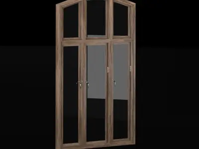 Wooden windows 3D model order
