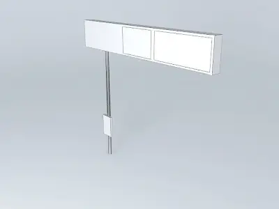 EDIT ME!: Freeway sign 5 Free 3D model