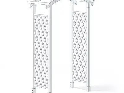 Garden Pergola 3D Model 3D model