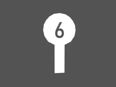 Judges Scorecard v1 011 Low-poly 3D model