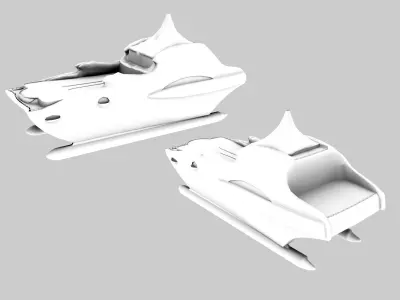 Tikka Yatch Low-poly 3D model
