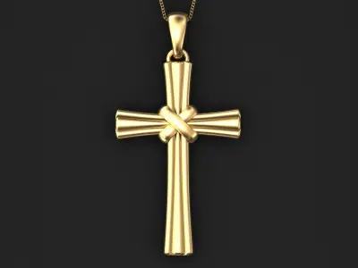 cross pendant 3D print model