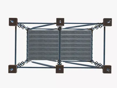 Rusted Scaffolding 3D model