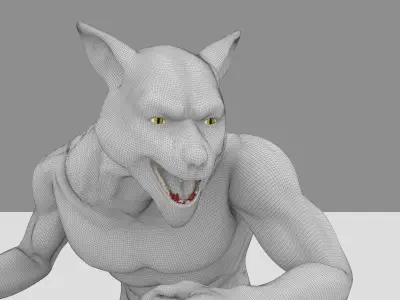 Lycan Omnivore Low-poly 3D model