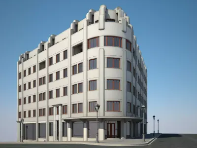 Apartment Building 10  3D model