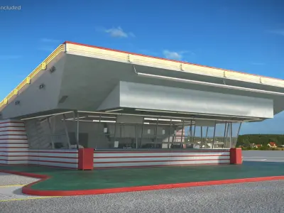  Retro Fast Food Restaurant 