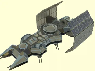 Antonov An - 800 Spaceship  Low-poly 3D model