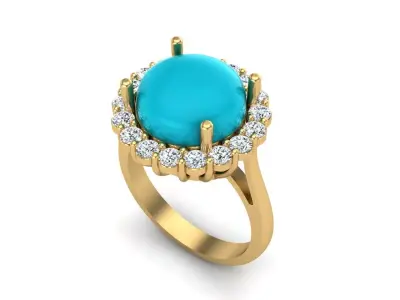 Jewelry ring 417 3D print model