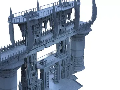 Desert Conjuror Tower Bridge 3  3D model