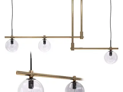 Zezo globe Chandelier 3D model