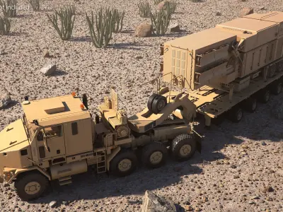  Tactical Radar Transport Heavy Hauler Sand 