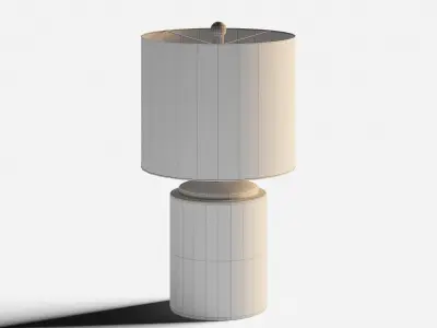 Table lamp polky dots low-poly 3D model