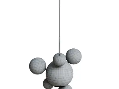 Pendant lamp Giopato and Coombes 06 Bubble smoky 3D model
