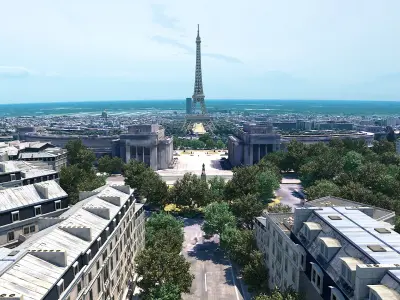  Paris Eiffel Tower City 