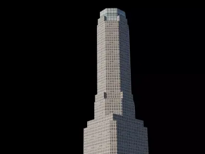 383 Madison Ave - NYC Low-poly 3D model