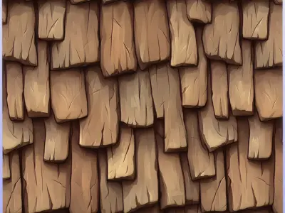 Stylized Roof Seamless Texture Texture 10