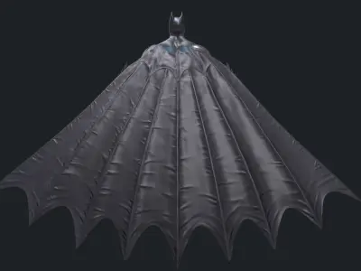 batman  high quality Low-poly 3D model