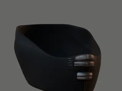 Gas mask helmet 3d model scifi Low-poly  Low-poly 3D model